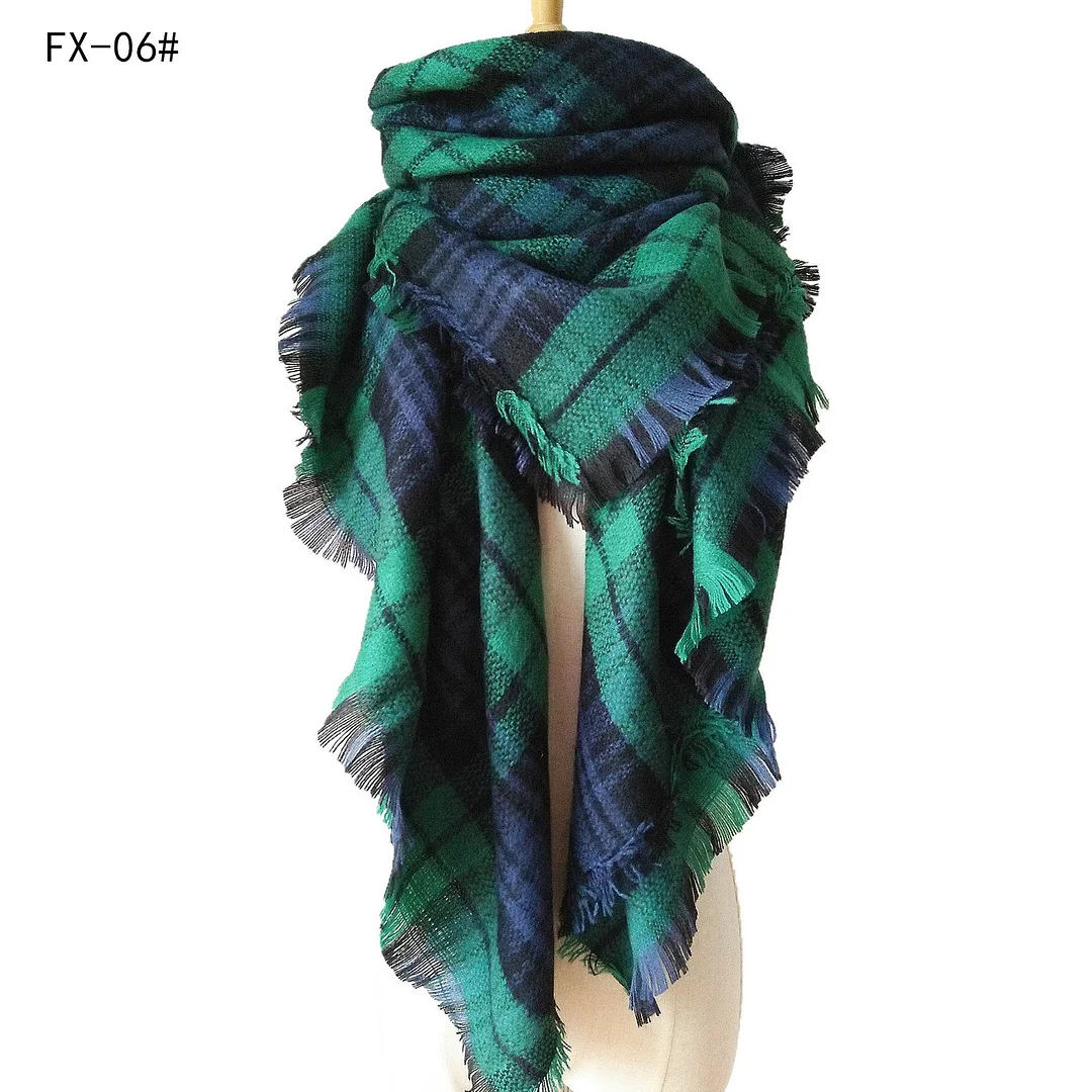 Plaid Pashmina Scarf Winter Scarf For Women