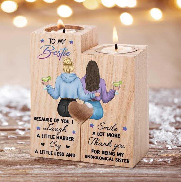 To My Bestie - Candle Holder Gift Box Set