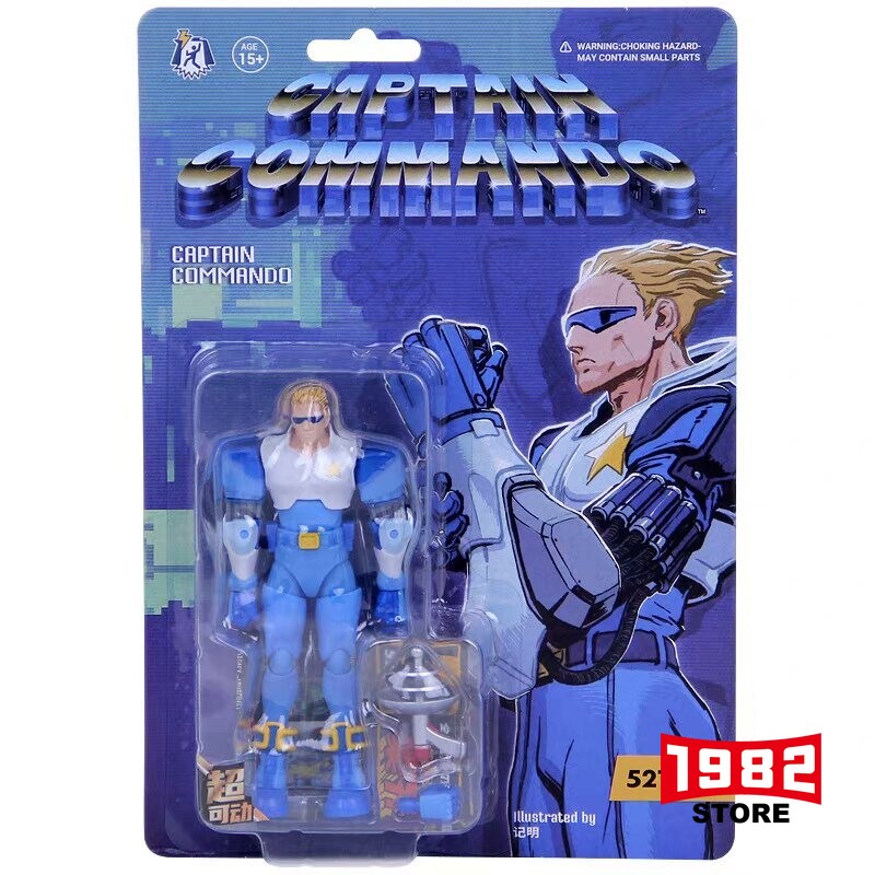 52TOYS CAPTAIN COMMANDO 3.75 Scale Mini Mech Soldier Action Figure Retro Arcade Game Collectible New Gift for Gamers