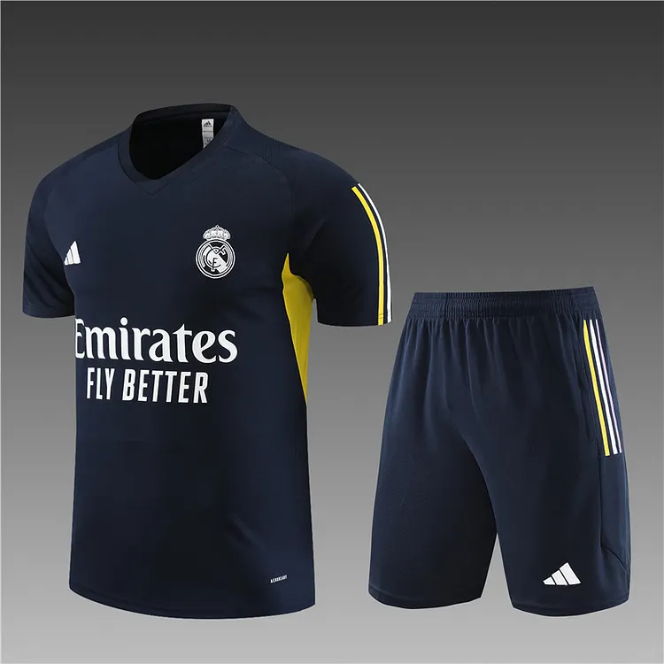 2023-24 Real Madrid Royal Blue Short Sleeve Training Jersey