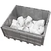 Buckhorn AR2420120201000 Industrial Grade Plastic Attached Lid Flip TOP 17 gallon Container Tote - 24" x 20" x 12" - Grey,