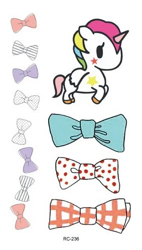 25 Different Waterproof Temporary Tattoo Stickers Fawn Deer Head Fake Tatto Geometric Animal Flash Hand Tatoo For Women Men