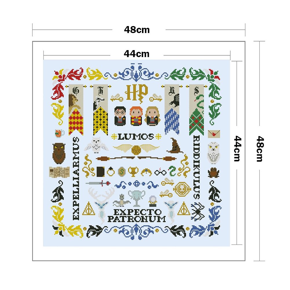 (Counted/Stamped)(Harry - Potter)Full Embroidery DIY Cross Stitch