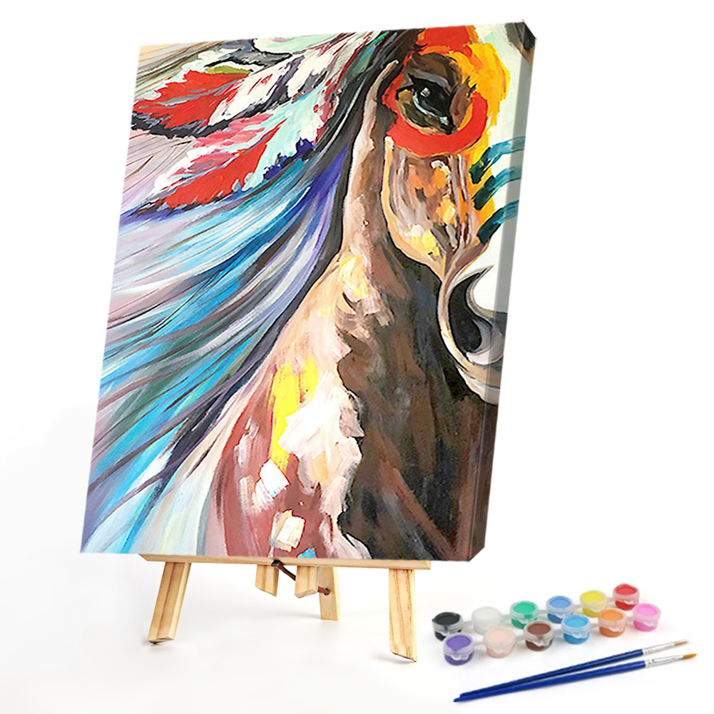 

40*50CM - Paint By Numbers - Indian Horse, 501 Original