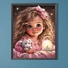 Diamond Painting -DIY Round Drill Sweet Girl(40x50cm)