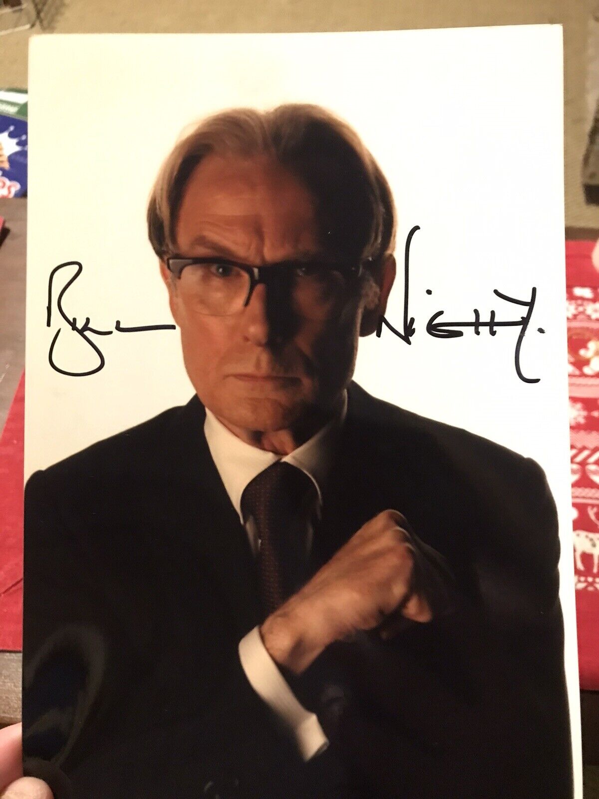 BILL NIGHY Signed 9x6 G-Force Photo Poster painting