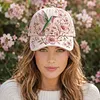 Garden Morning Baseball Cap with 55-65cm Adjustable Strap Adjustable Flowers Baseball Hat Lightweight Breathable Hats Unisex Gifts for Close People