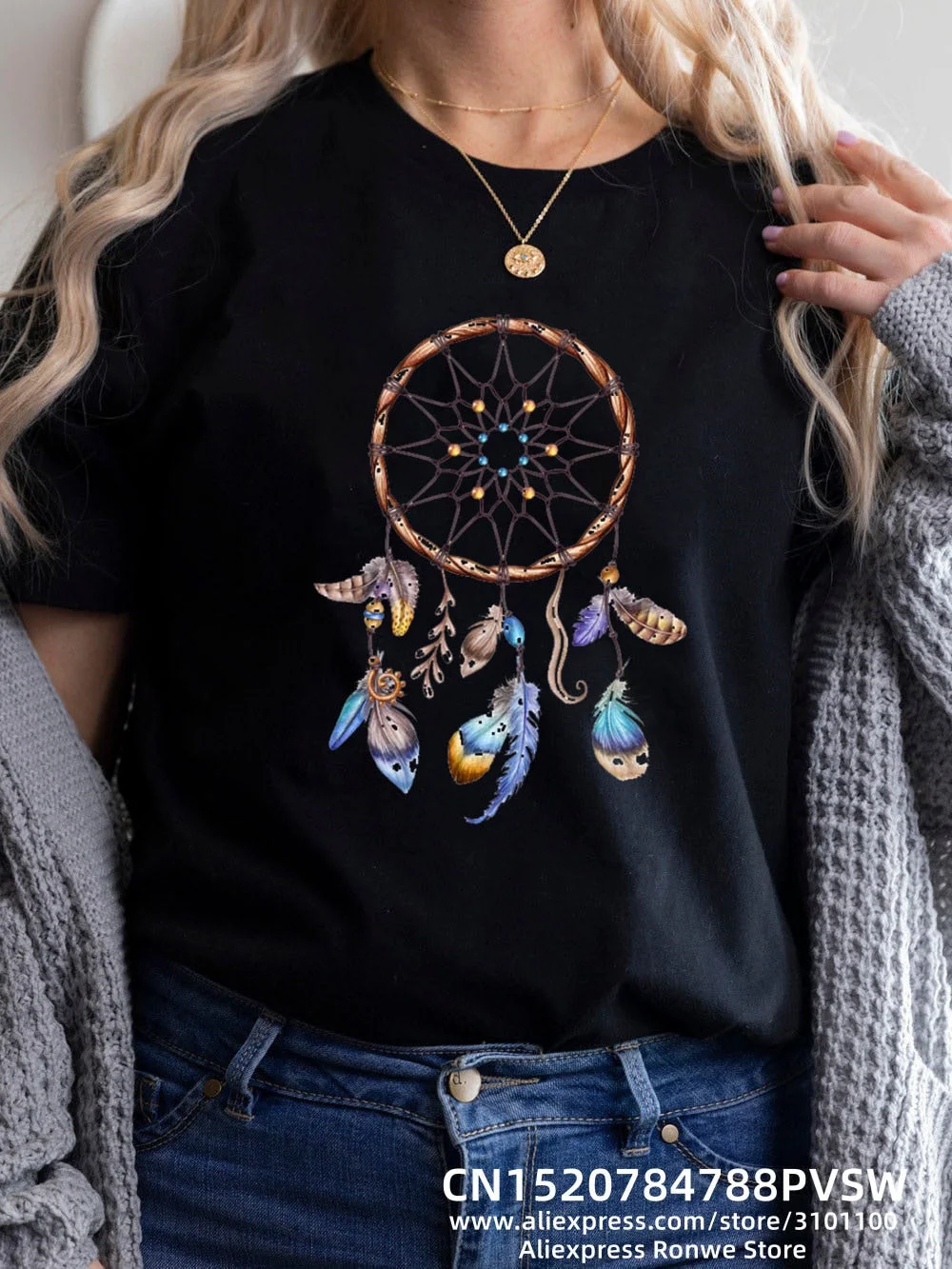 Flower Butterfly Women Print T-shirt Girl Y2K Short Sleeve Tees Tops Watercolor Feather 90S Sweetshirts Female Harajuku Clothing