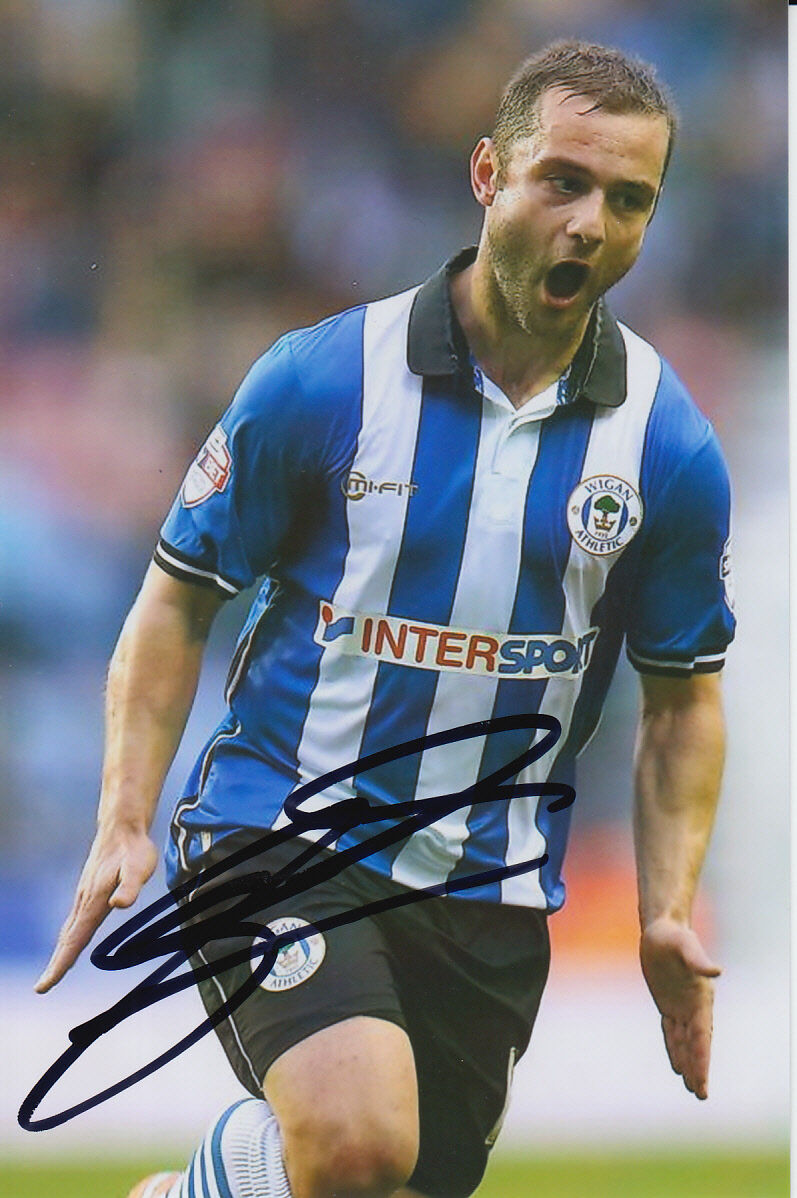 WIGAN ATHLETIC HAND SIGNED SHAUN MALONEY 6X4 Photo Poster painting 1.