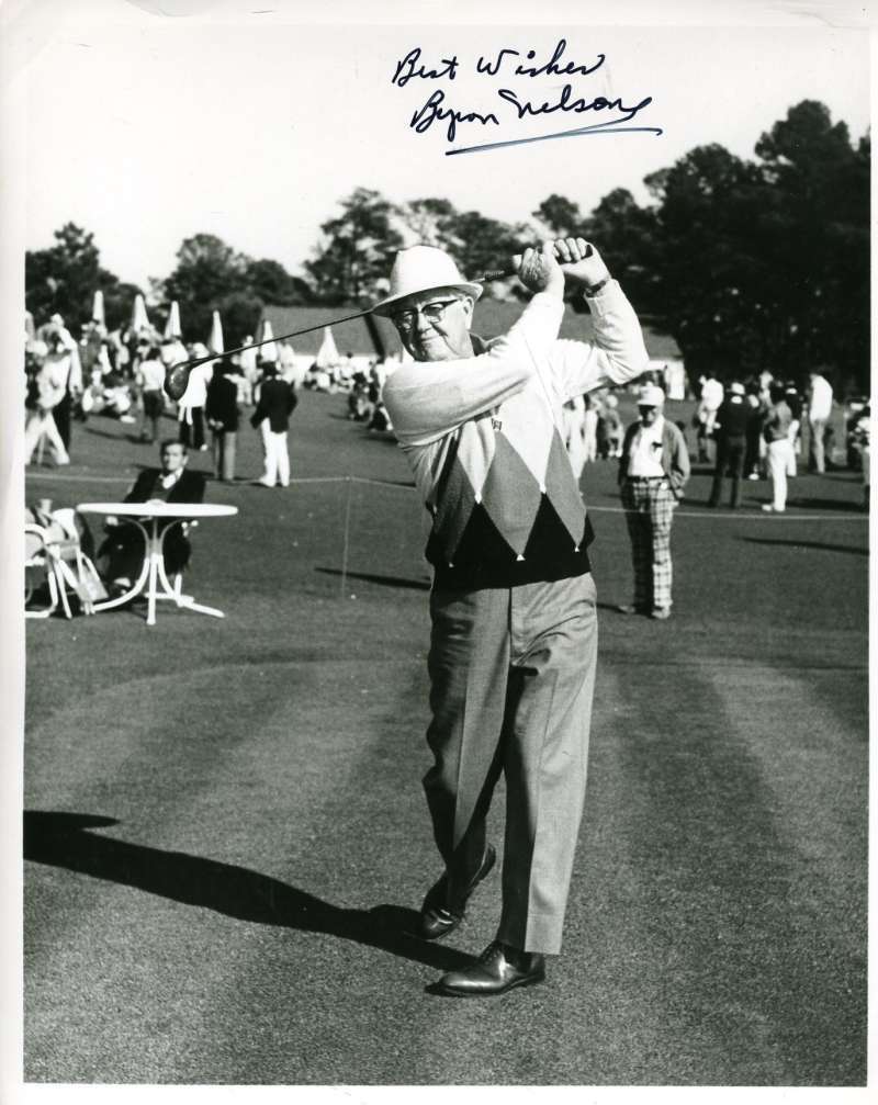 Byron Nelson Psa Dna And Jsa Coa Autographed 8x10 Photo Poster painting Hand Signed Authentic