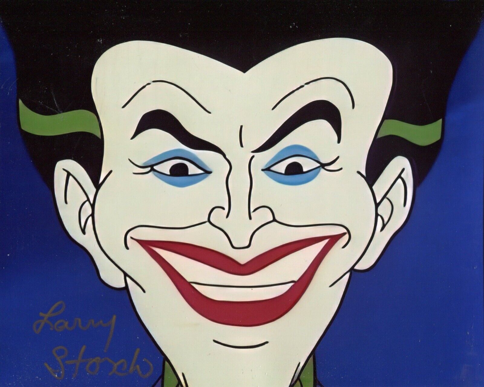 Larry Storch as The Joker signed BATMAN animated TV series 8x10 Photo Poster painting IMAGE No2