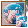 Crystal Ball Zodiac-Pig-11CT Stamped Cross Stitch 40*40cm/15.75*15.75in