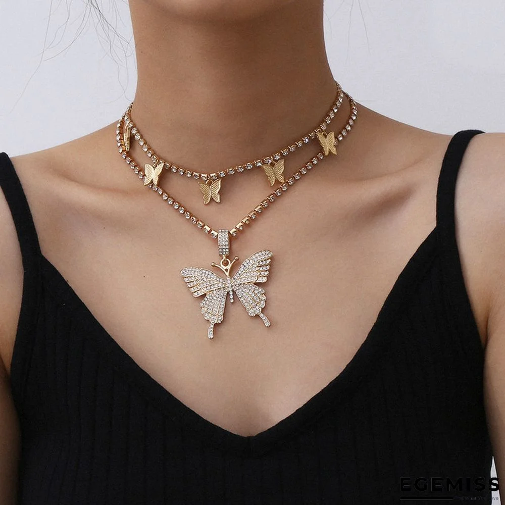 Gold Fashion Casual Butterfly Necklace | EGEMISS