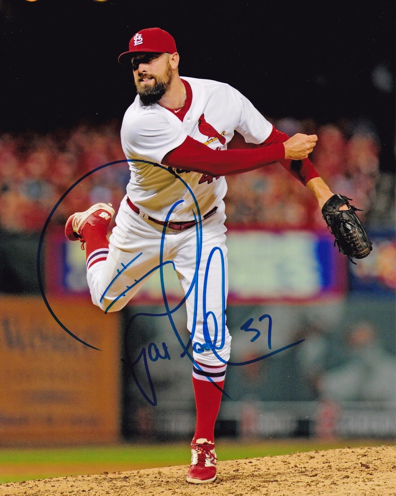 Pat Neshek Autographed 8x10 St. Louis Cardinals#S959