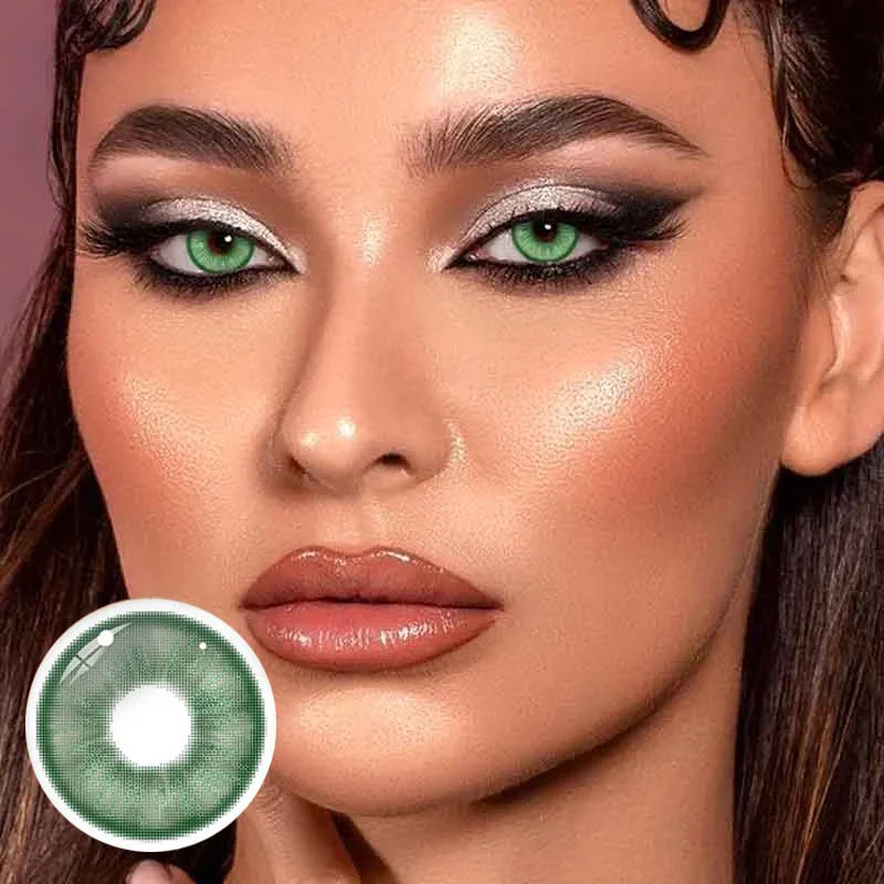 E-blink Green Contact Lenses Natural Wearing 14.2mm
