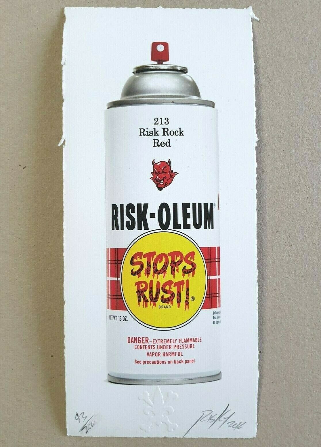 RISK - SMALL RISKOLEUM CAN Fine Art Print /200 Scratch & Dent (not Banksy Obey)