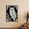 Diamond Painting-DIY Special Shaped Drill Pearl Painting Owl(30x40cm)