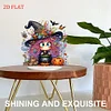 2D flach halloween hexe druck diy diamond painting desktop ornamente dekoration kit