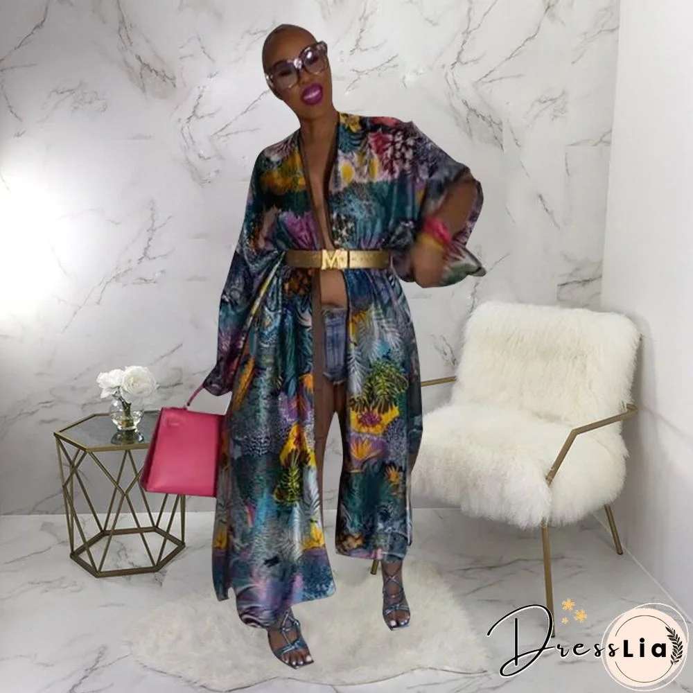 Loose Casual Cover Up Shirts Long Sleeve Cardigan