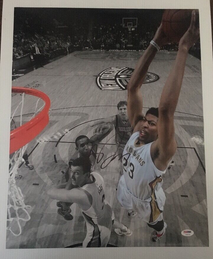 Anthony Davis Signed Autographed 16x20 Photo Poster painting Kentucky Pelicans PSA/DNA COA