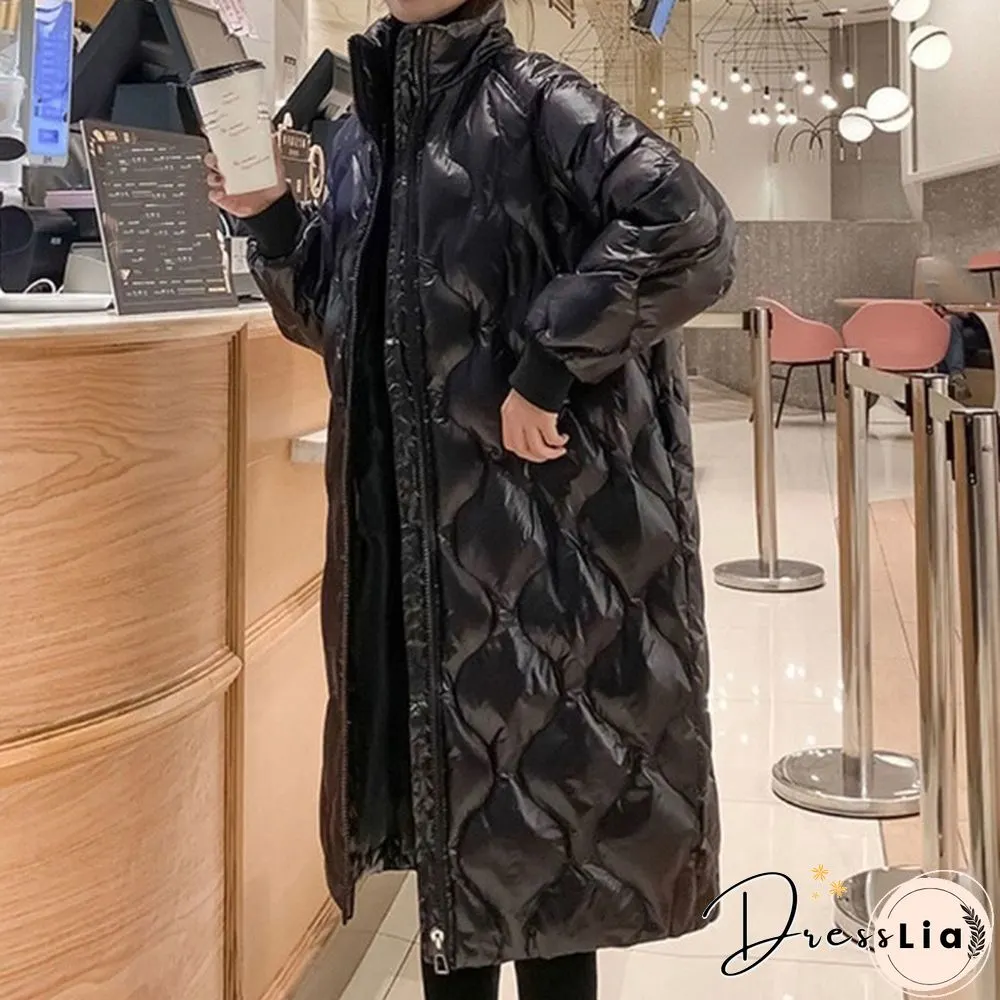 New Women Winter Down Jackets Warm Long Slim Coat And Jacket Female Big Swing Women Snow Outwear