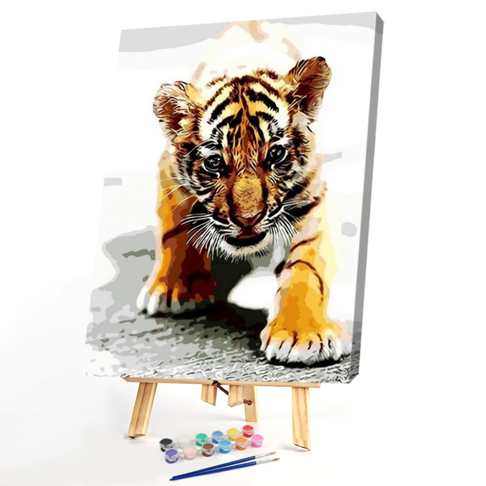 

40*50cm - Paint By Numbers - Tiger, 501 Original