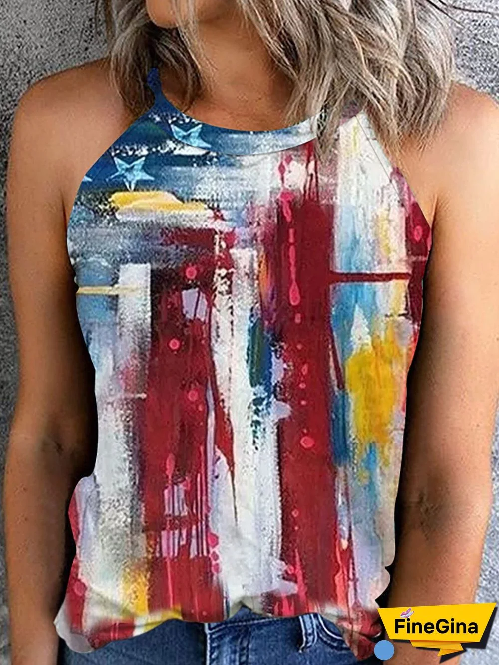 Pattern Summer Women Tank Tops