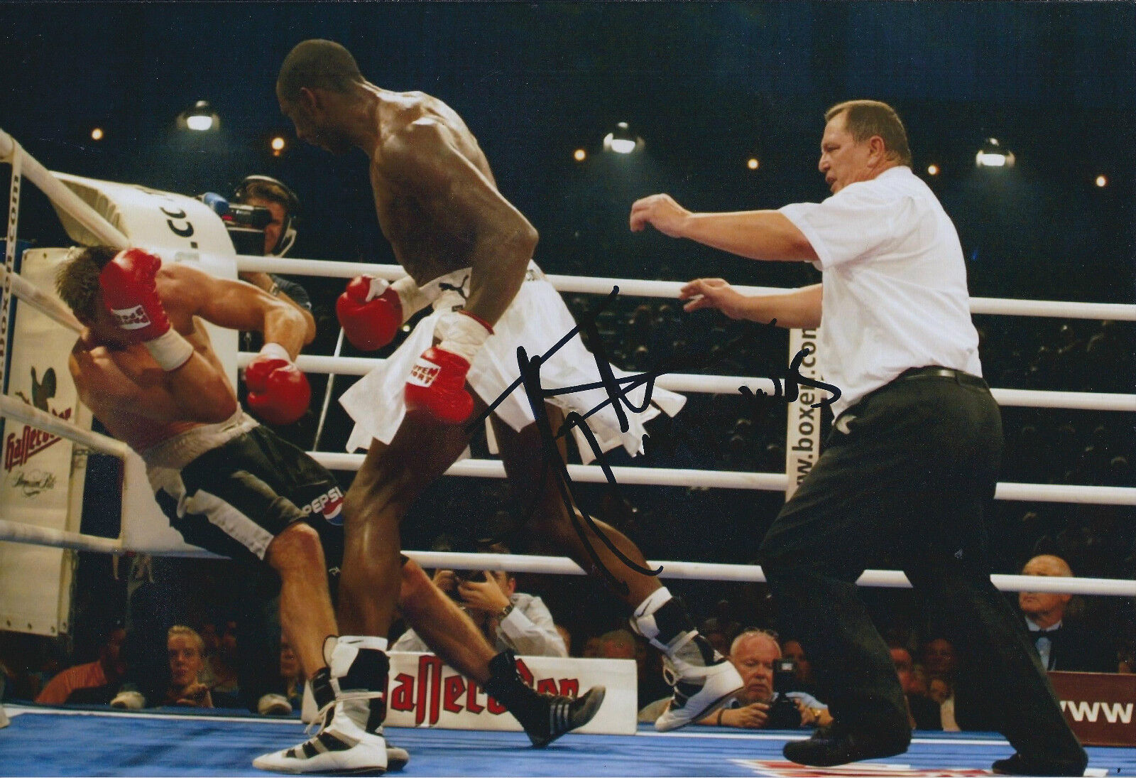 Johnny NELSON Signed 12x8 Autograph Photo Poster painting AFTAL COA Sheffield BOXER RARE