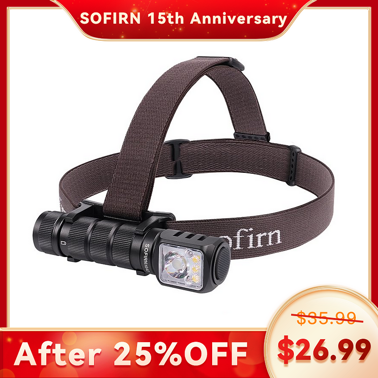 SOFIRN HS42 Headlamp 2100 Lumens Spotlight & Floodlight