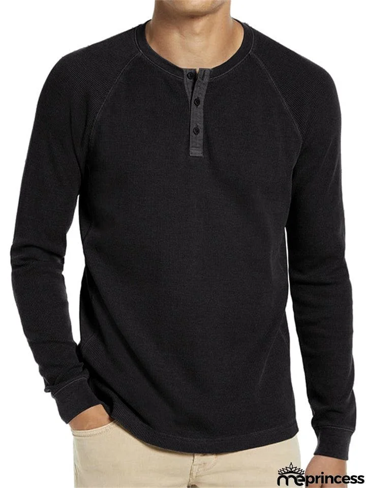 Men's Comfortable Simple Round Neck Base T-shirts