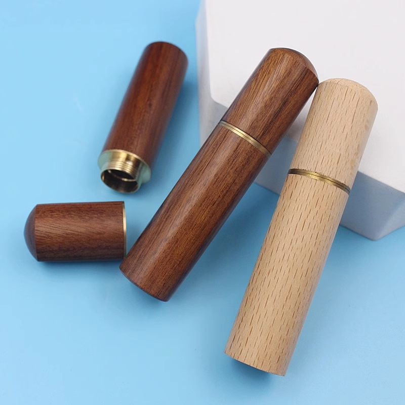 【Sandalwood Needle Bottle】 Cross Embroidery 2024 New Tool Wooden Retro Needle Barrel Hand Needle Hand Sewing Storage Bucket Painting Fairy Cross Stitch