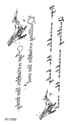 Latest Unique Chinese Words Letter Designs Black Temporary Tattoo Sticker Waterproof Fake Body Tattoo Sticker For Men Women