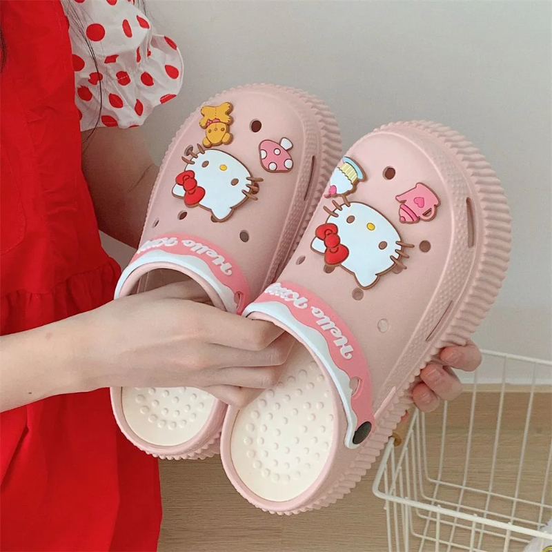 Women's Cute Plush Hole Shoes - Kimi