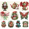 (Multi-Style)Christmas-Partial Special Shaped Diamond Painting 30*30CM