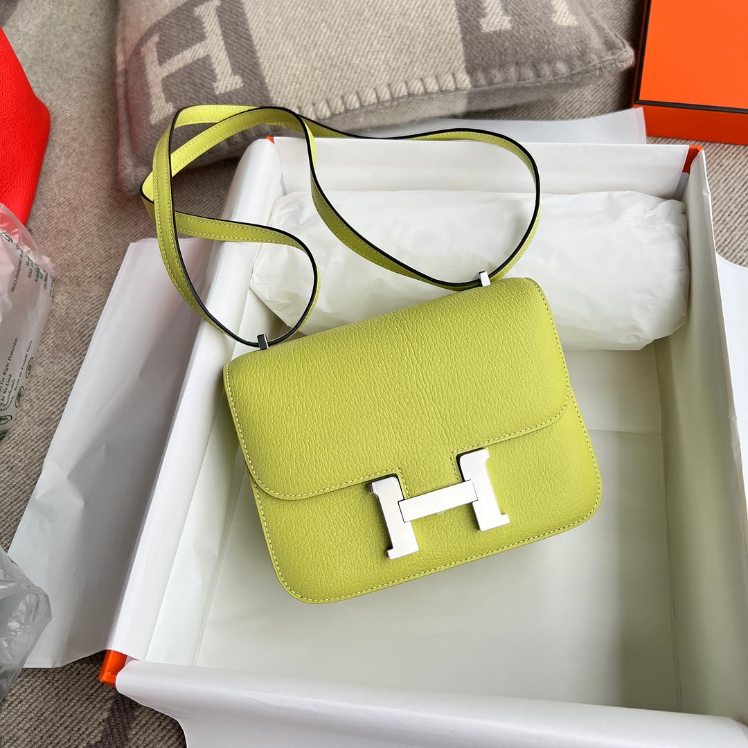 Constance 18CM Chevre goatskin 9RLime PHW