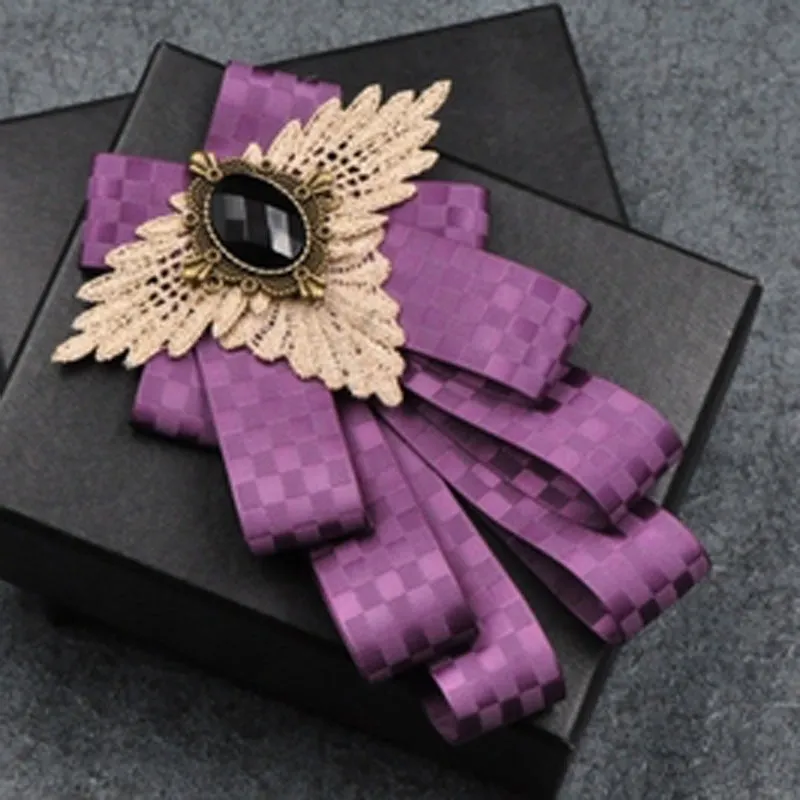 British New Fashion Men's Wedding Performance Groom Wedding Party Flower Collar Bow Tie Pocket Towel Square Set Men Accessories