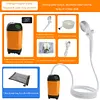 Outdoor Camping Shower 4800mAh Hiking Shower IPX7 Waterproof Easy To Use