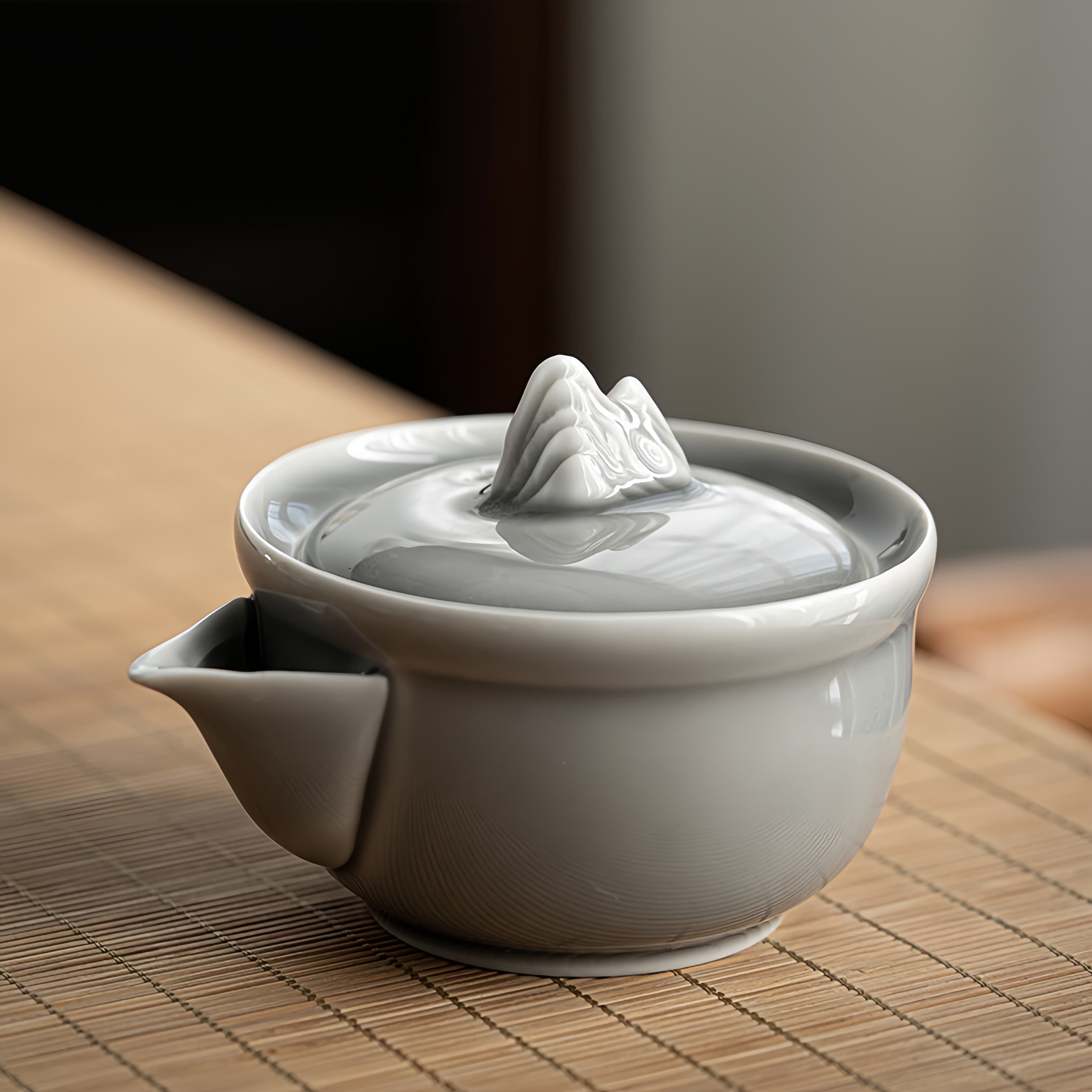 FromTea Ice-Gray Easy Brew Teapot  德化县康利陶瓷有限公司_Fromtea&reg; Official Store