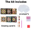 6pcs Diamond Painting Mandala Greeting Card Kits with Envelopes for Family Friend Gifts