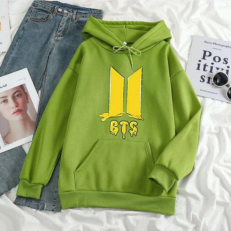 Bts best sale yellow hoodie