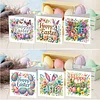 6PCS Diamond Painting Happy Easter Greeting Card Kit for Birthdays Thanksgiving & Special Occasion