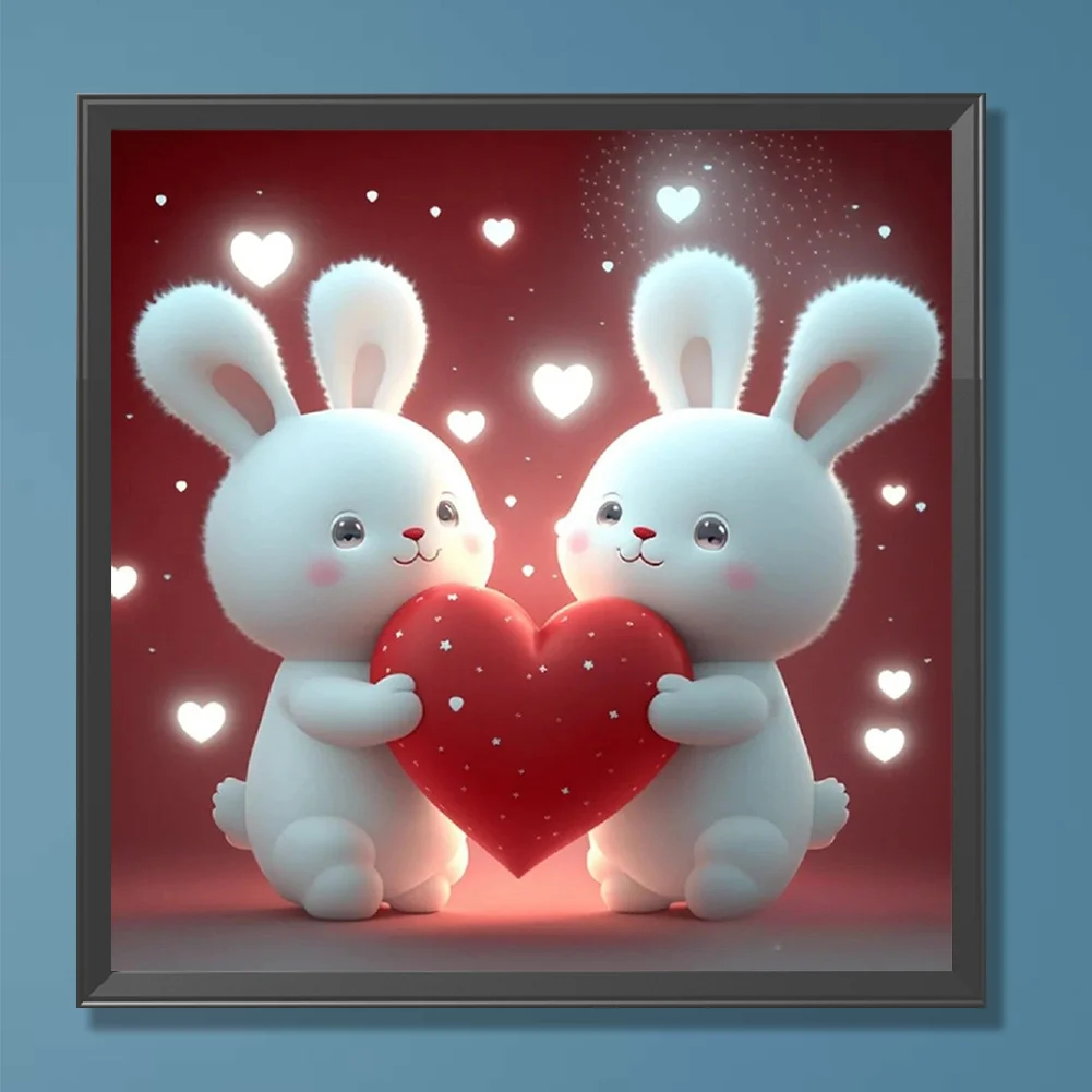 Diamond Painting - Full Round Drill - Rabbit(30*30cm)