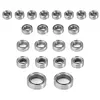 22 Pcs Steel Sealed Bearing Kit for TRX4-M Bronco Defender 1/18 RC Crawler