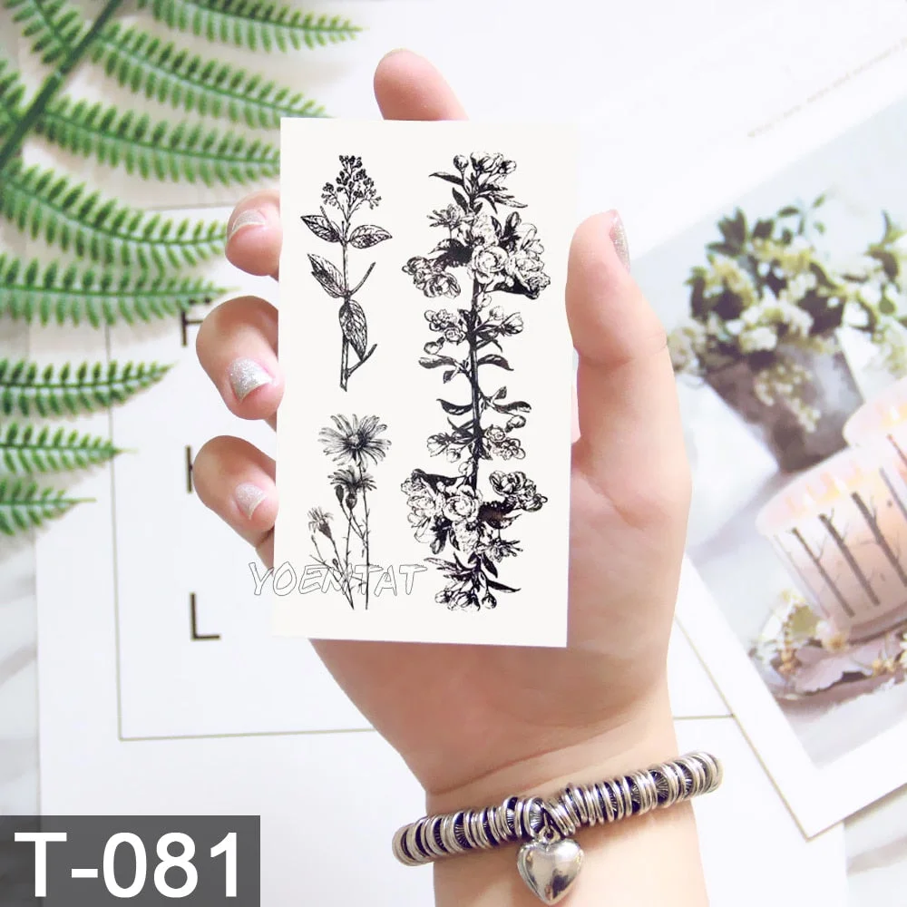 Cute Watercolor Cartoon Design Temporary Tattoo For Kids Children Lamp Water Trasnfer Tattoo Stickers Ocean Women Girl Tatoos