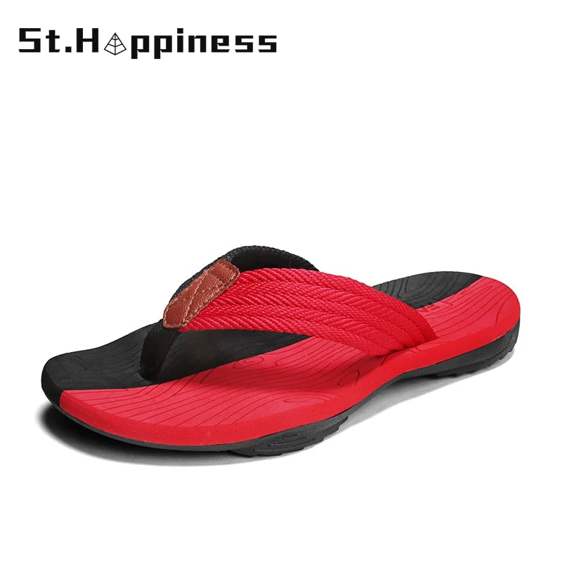 2021 New Arrival Summer Men Flip Flops High Quality Beach Sandals Anti-slip Zapatos Hombre Casual Shoes Wholesale