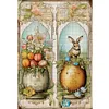 uk.everydayedeals (Limited Stock)Cross Stitch - 11ct Stamped - Retro Poster-Easter Egg Flower Rabbit (40*60cm)