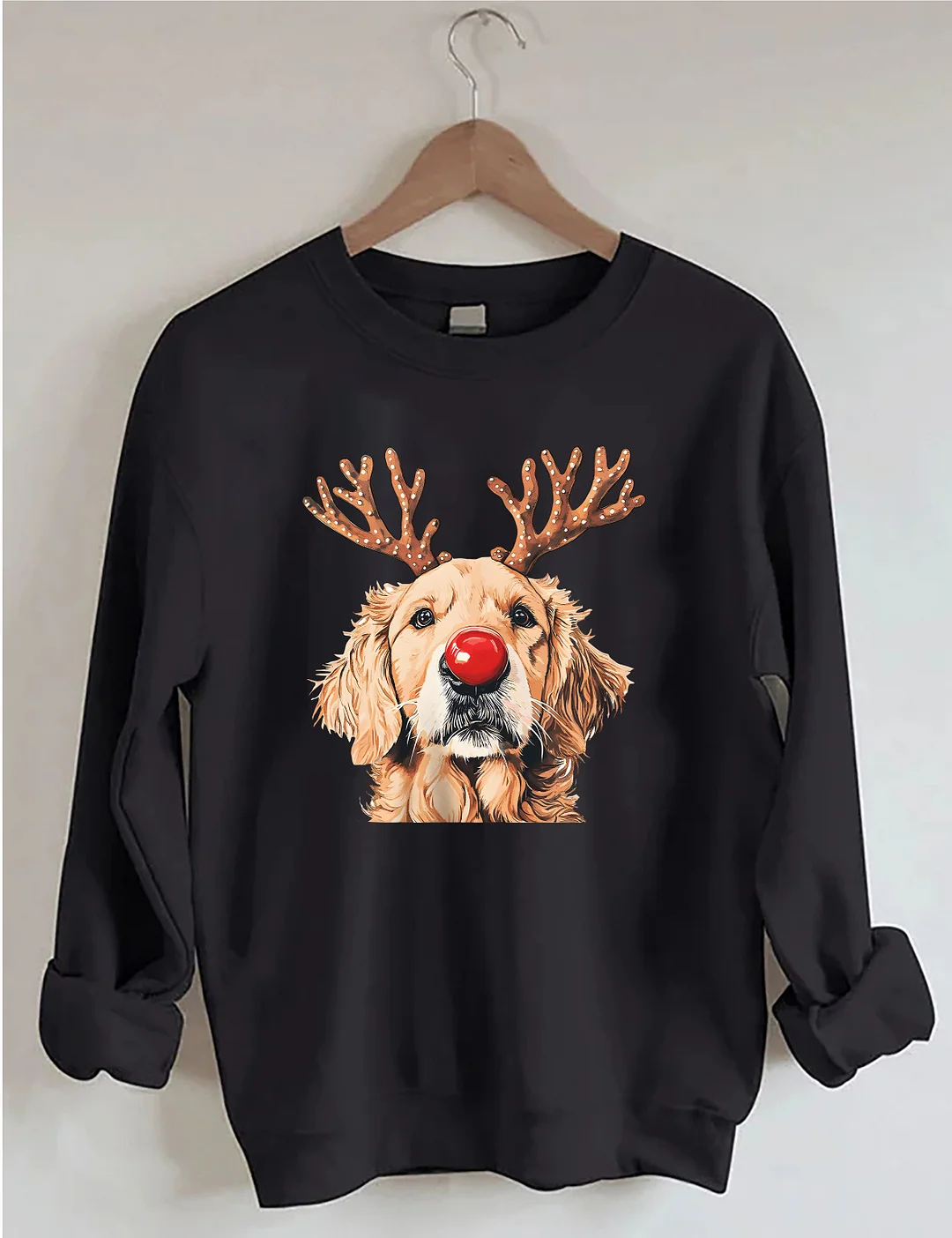Golden Retriever Reindeer Christmas Sweatshirt