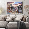 Seaside Town-11CT Stamped Cross Stitch-40*50cm
