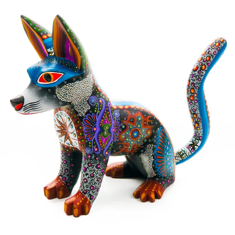 Black Dog - Oaxacan Alebrije Wood Carving