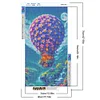 Diamond Painting-DIY Full Round Drill Hot Air Balloon(70*40 CM)
